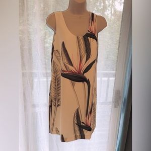 NW partial tags Ann Taylor shift in tropical print - super cool for summer